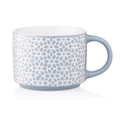 Чашка Ardesto Weaving B AR3473B, фарфор, голубая/белая, 330 мл Чашка Ardesto Weaving B AR3473B, фарфор, голубая/белая, 330 мл