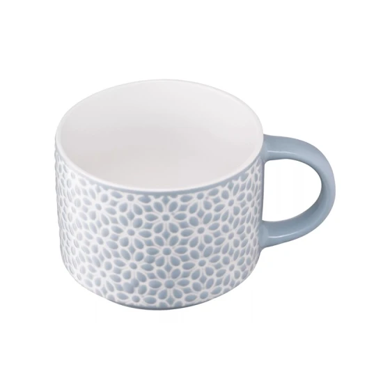 Чашка Ardesto Weaving B AR3473B, фарфор, голубая/белая, 330 мл Чашка Ardesto Weaving B AR3473B, фарфор, голубая/белая, 330 мл