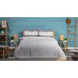 Örtük Pima Cotton SHA-00001037, 170x230 sm, bir yarım, boz