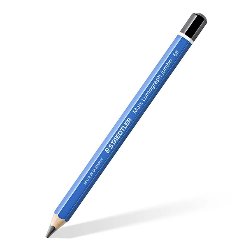Чернографитный карандаш Staedtler Mars Lumograph Jumbo 6B