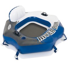 Şişmə halqa-kreslo Intex River Run 58854, göy, 130x126 sm