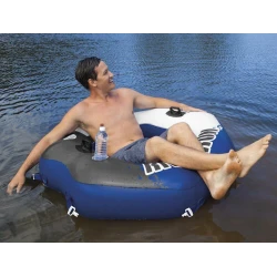 Надувной круг-кресло Intex River Run 58854, синий, 130x126 см