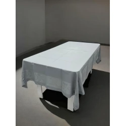 Скатерть Narlı NRl-00652, тефлон, серая, 110х160 см