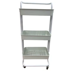 Etajerka 04000294, 40х85 sm, 3 rəfli, ağ