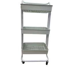 Etajerka 04000294, 40х85 sm, 3 rəfli, ağ