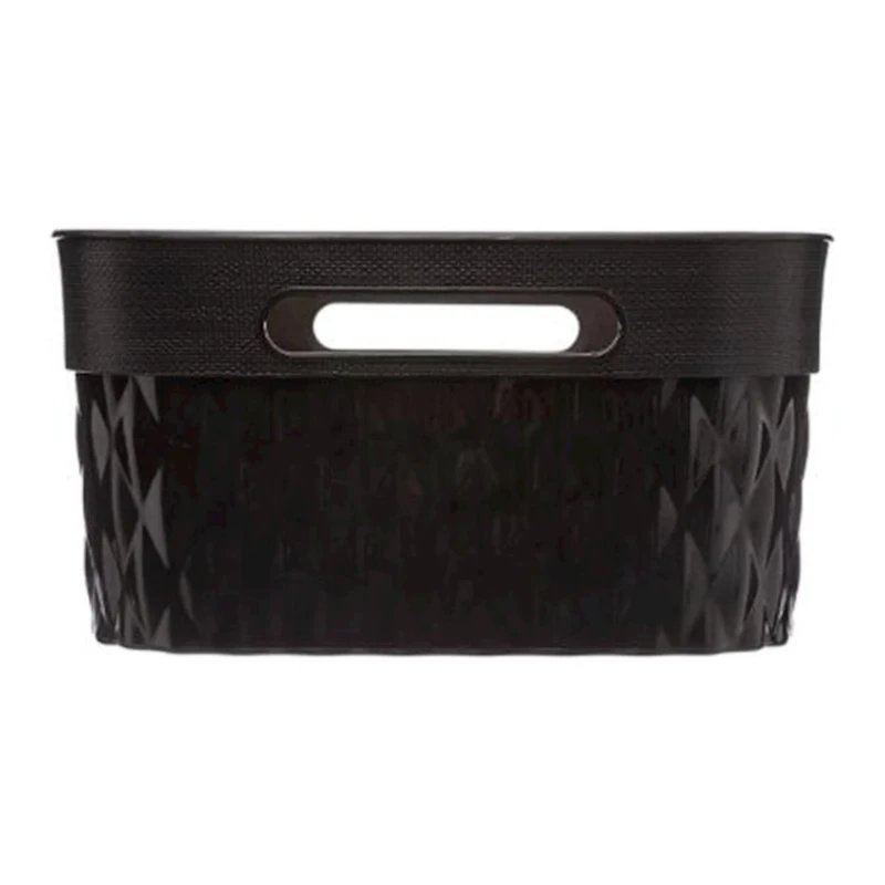 Органайзер 5Five Disco, 8.5 л, 25.5х33х13 см, полиэтилен, с ручкой, черный Органайзер 5Five Disco, 8.5 л, 25.5х33х13 см, полиэтилен, с ручкой, черный