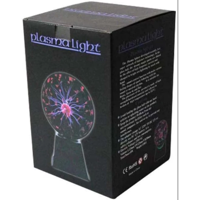 Masaüstü lampa Plasma Light 64-332, qara
