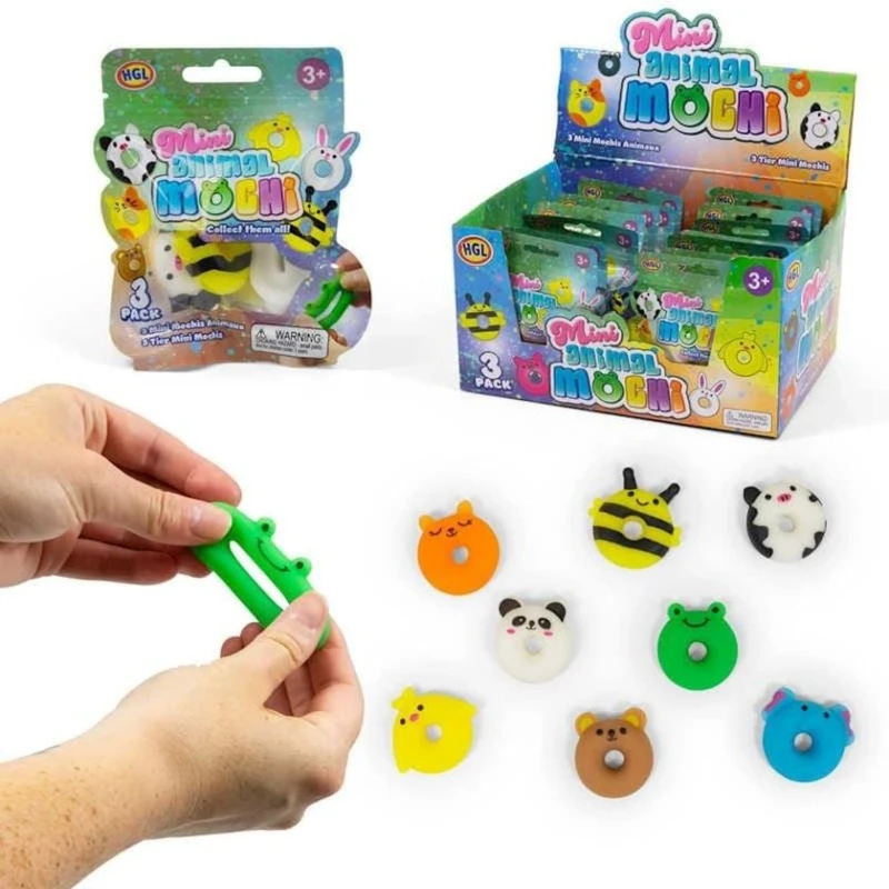 Набор игрушек-антистресс One for Fun Mini Animal Mochi, 3+ лет, 3 шт, товар в ассортименте