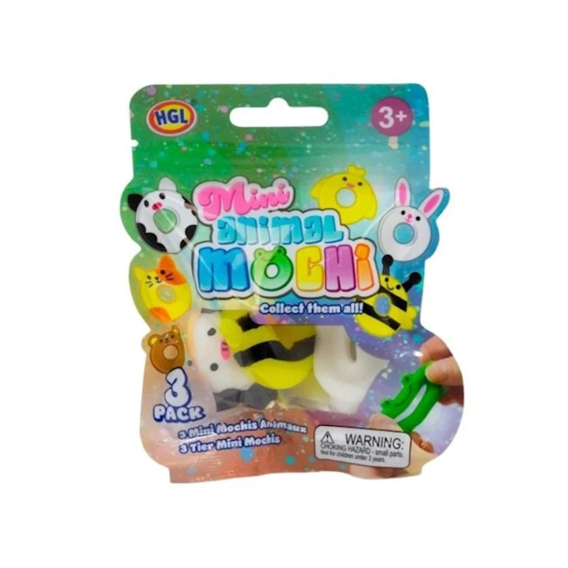 Набор игрушек-антистресс One for Fun Mini Animal Mochi, 3+ лет, 3 шт, товар в ассортименте