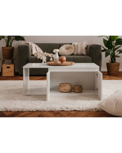 Jurnal masası Ev Plus Finori 12115614, LDSP, ağ, 40x50x90 sm