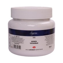 Akril boya Ладога 101 Titan ağ boya 500 ml