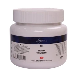 Акриловая краска Ладога 101 Белила титановые 500 мл