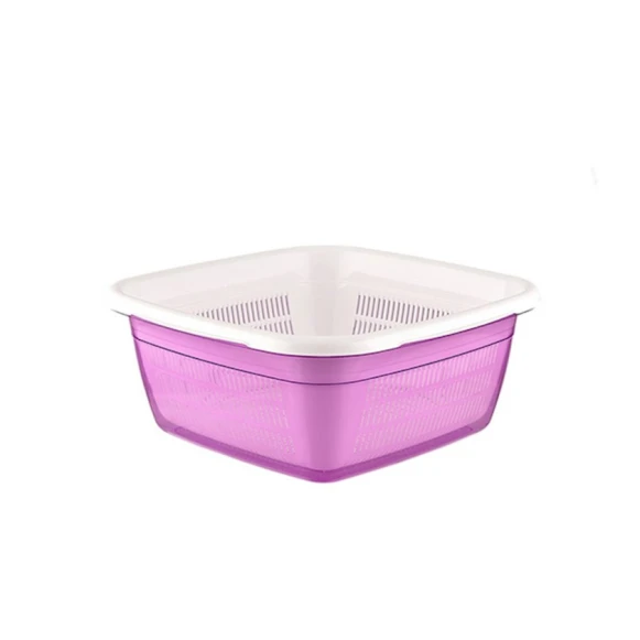 Набор сито с тазом Hobby Life, 25х25х10.5 см, пластик, в ассортименте Набор сито с тазом Hobby Life, 25х25х10.5 см, пластик, в ассортименте