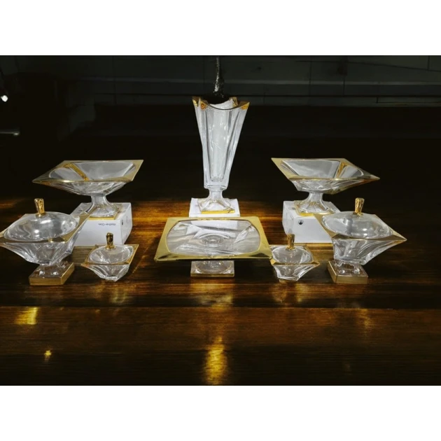 Dəst - meyvə qabı, vaza, konfet qabı, tort üçün qab sweet-maxi-LT-02, şüşə, 35/25/15/8 sm, 8 ədəd Dəst - meyvə qabı, vaza, konfet qabı, tort üçün qab sweet-maxi-LT-02, şüşə, 35/25/15/8 sm, 8 ədəd