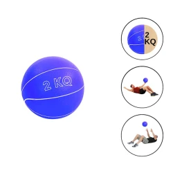 Tibbi top WS0365, sintetik kauçuk, göy, 2 kq