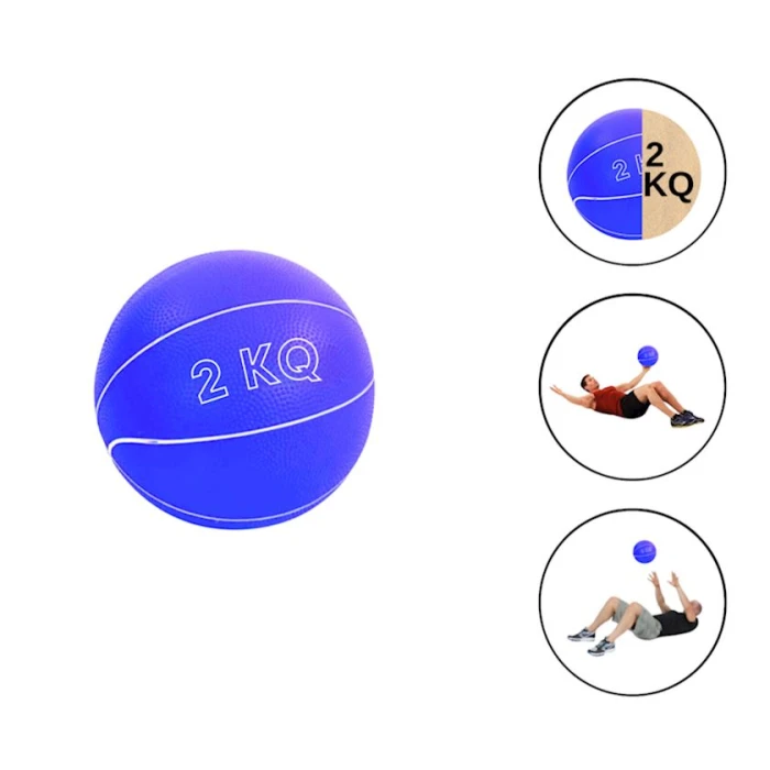 Tibbi top WS0365, sintetik kauçuk, göy, 2 kq