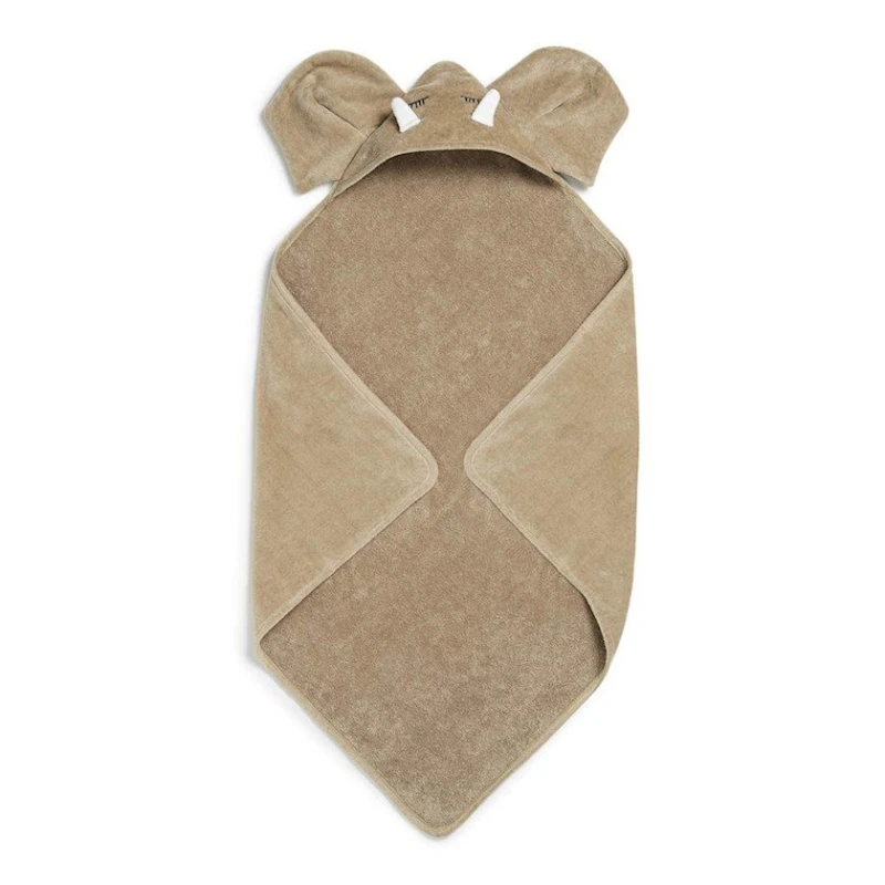 Полотенце детское Elodie Sweetheart Charlie, унисекс, 80х80 см, хлопок, махровая/велюровая, коричневый