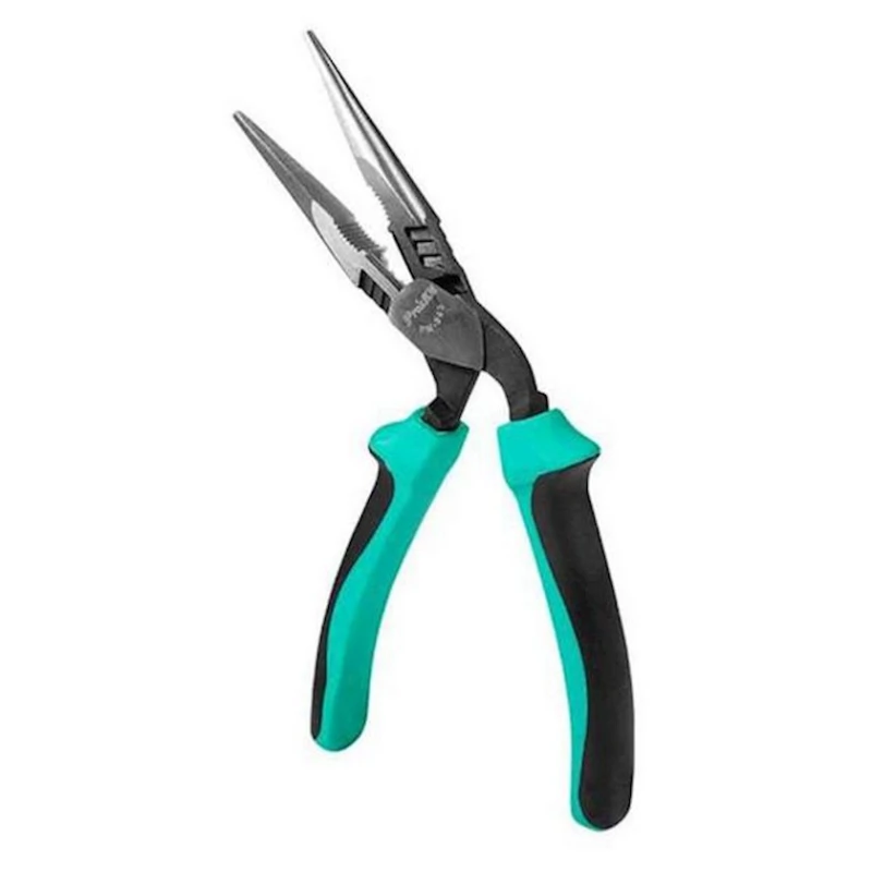 Щипцы-длинногубцы под углом Pro'sKit PM-943, 192 мм