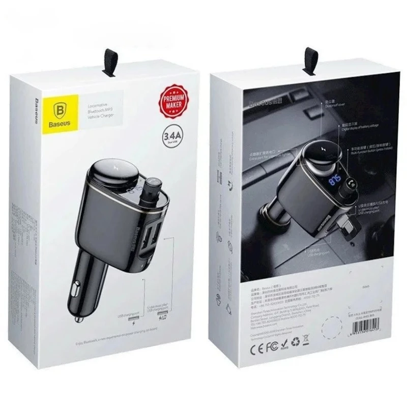 Автомобильное зарядное устройство с FM-трансмиттером Baseus CCALL-RH01
