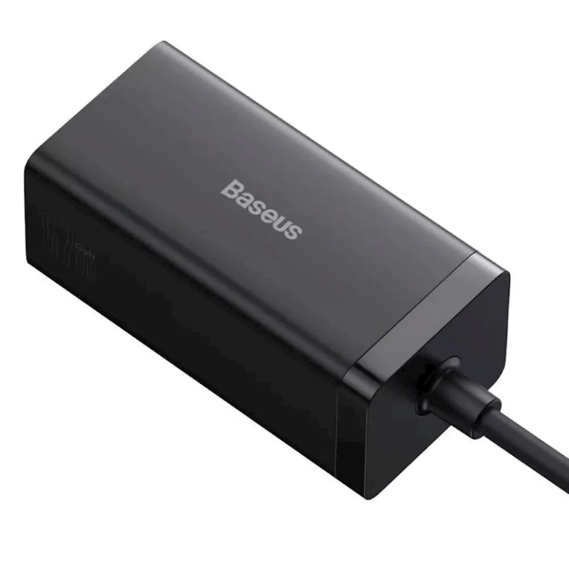 Разветвитель Baseus GaN5 Pro Desktop Fast Charger 1U+2C+HDMI 67W with 1.5 m power cord EU (CCGP110201) Black