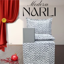 Yataq dəsti Nar-Lı-001020, mələfə 180x240 sm, yorğan üzü 160x220 sm, yastıq üzü 1 əd x 50x70 sm, birnəfərlik, pambıq, rəngbərəng