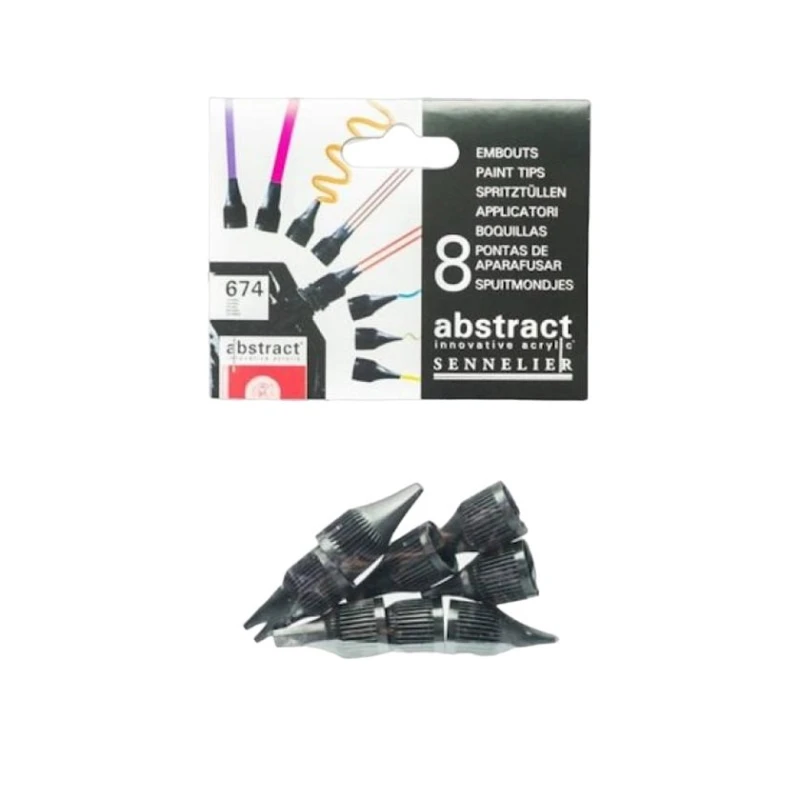 Набор насадок для акриловых красок Sennelier Abstract, 8 шт