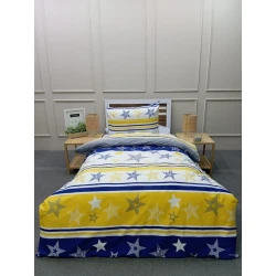 Комплект детского постельного белья Moon Star SHA-00006294, пододеяльник 160х220 см, простыня 160x240 см, 1 шт наволочки 50х70 см, односпальный, хлопок, разноцветный