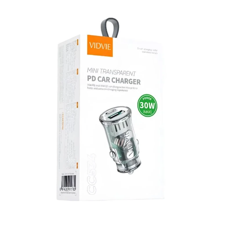 Автомобильное зарядное устройство Vidvie CC534 Transparent