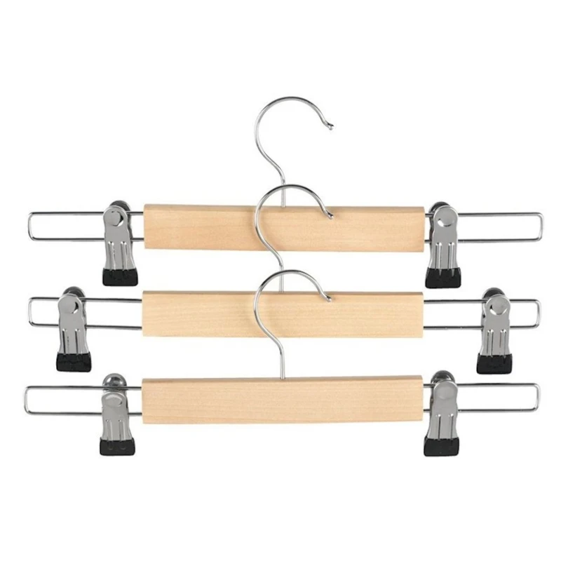 Набор вешалок для брюк JYSK Sigfrid, 3 шт, 12x33x2 см, металл/дерево, серебристый/бежевый Набор вешалок для брюк JYSK Sigfrid, 3 шт, 12x33x2 см, металл/дерево, серебристый/бежевый