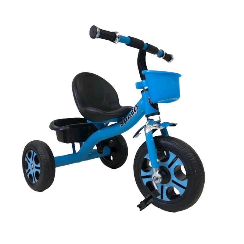 Uşaq üçün üçtəkərli velosiped 02-4 Göy