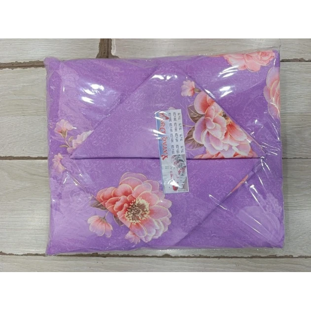 Комплект постельного белья MiraNova CTS-085, пододеяльник 200×220 см, простыня 200×220 см, наволочки 50×70 см, двуспальный, хлопок, фиолетовый