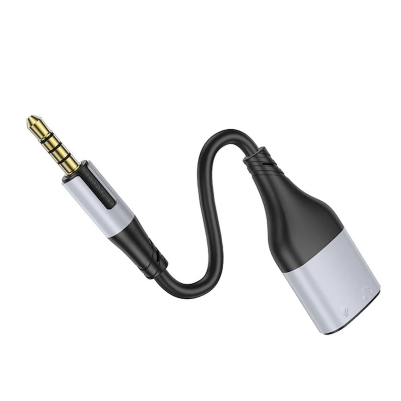 Audio kabel Borofone Cable Bl19 Creator 2in1 - Jack 3.5mm Male To 2xJack 3.5mm Female - 15cm Black