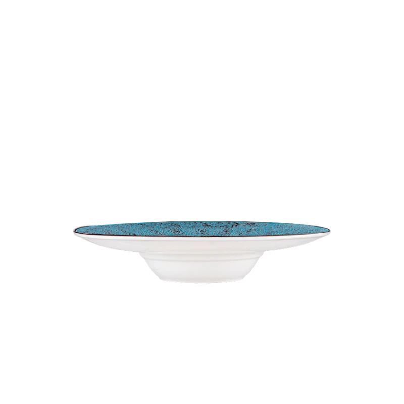 Тарелка глубокая Wilmax Splash WL-667626/A, круглая, 250 мл, диаметр 27 см, фарфор, голубой/белый Тарелка глубокая Wilmax Splash WL-667626/A, круглая, 250 мл, диаметр 27 см, фарфор, голубой/белый
