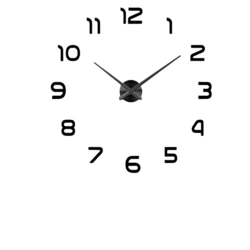 Divar saatı 80-120 sm, qara