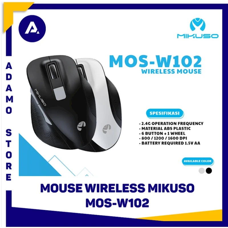 Беспроводная мышь Mikuso MOS-W102 Black