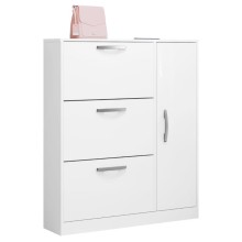 Ayaqqabı üçün tumba Art Mebel 86, laminat, ağ, 130х50х30 sm