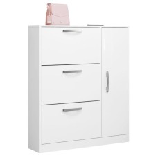Ayaqqabı üçün tumba Art Mebel 86, laminat, ağ, 130х50х30 sm