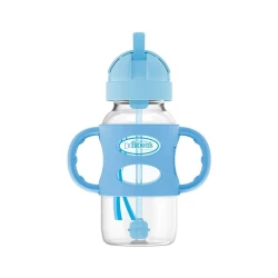 Поильник с трубочкой Dr Brown's Milestones WB91012-INTLX, голубой, 270 мл, 6+ мес