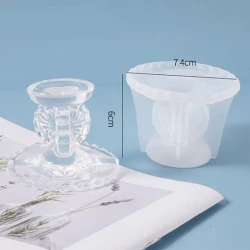 Молд Ножка фигурная, 7.4x6 см, силикон, белый Молд Ножка фигурная, 7.4x6 см, силикон, белый