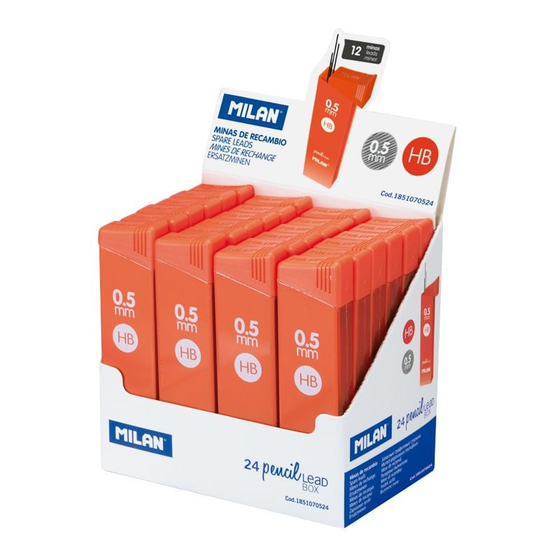 Набор грифелей для механических карандашей Milan, 0.5 мм
