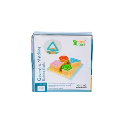 Сортер Geometric Matching Building Blocks 902180, 24x24 см, дерево, 1+ год Сортер Geometric Matching Building Blocks 902180, 24x24 см, дерево, 1+ год