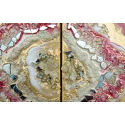 Rəsm Art by Ulviya Kakhramanova Qara qızıl, epoksid qatran/teksturlu pasta, 45x60/45x60 sm