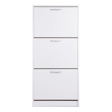 Ayaqqabı üçün tumba Art Mebel 40, laminat, ağ, 130х110х45 sm