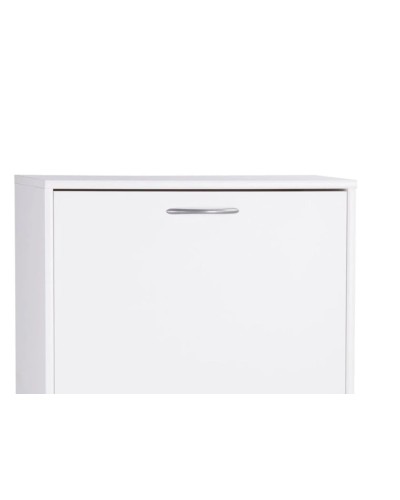 Ayaqqabı üçün tumba Art Mebel 40, laminat, ağ, 130х110х45 sm