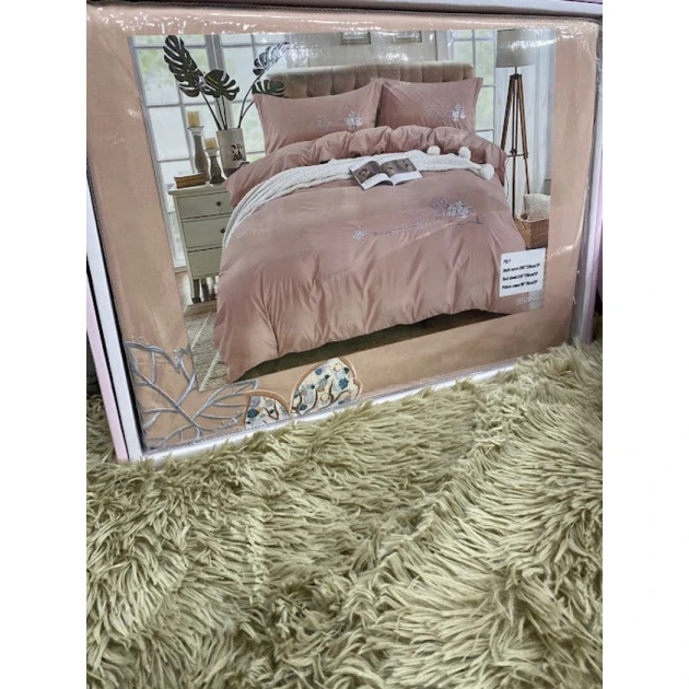 Комплект постельного белья MiraNova LQ-077, пододеяльник 200×230 см, простыня 245×250 см, наволочки 50×70 см, евро, сатин, розовый Комплект постельного белья MiraNova LQ-077, пододеяльник 200×230 см, простыня 245×250 см, наволочки 50×70 см, евро, сатин, розовый