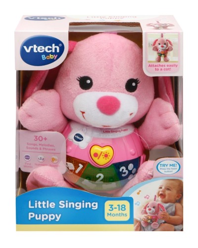 Balaca mahnl oxuyan küçük çəhrayı Vtech, 4 mahnı, 15 ədəd melodiya, 3+ yaş, 191 q