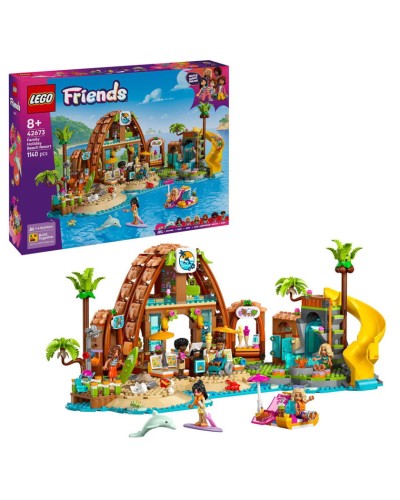 Konstruktor LEGO Friends Family Vacation Beach Resort 42673, 8+ yaş, 1140 element