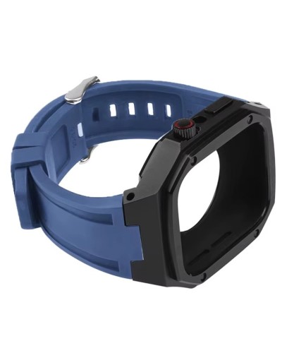 Qayış və çexol SW712 Apple Watch 44/45mm üçün Blue/Black