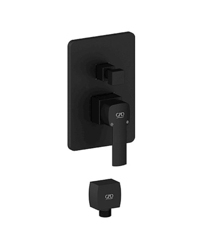 Qizli montaj üçün batareya şkafı Pedra GPD MKB160-S qara