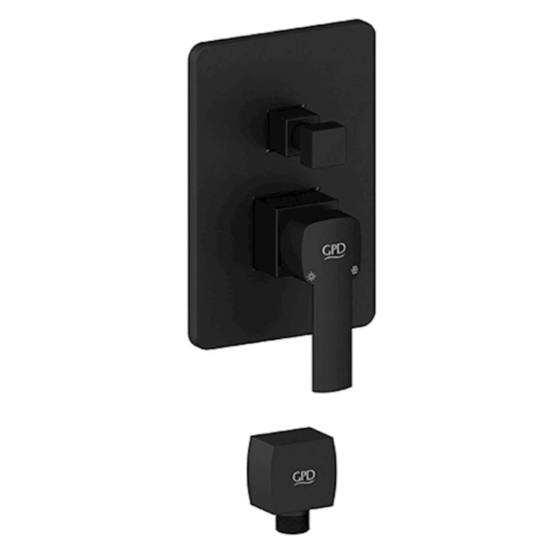 Батарейный шкаф скрытого монтажа Pedra GPD MKB160-S черный